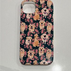 Society6 Golden Retriever Floral Pattern iPhone 13 Case
